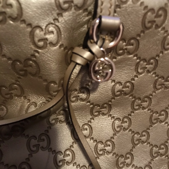 GUCCI Authenic Gold Leather Bag PRISTINE CONDITION - Picture 4 of 6
